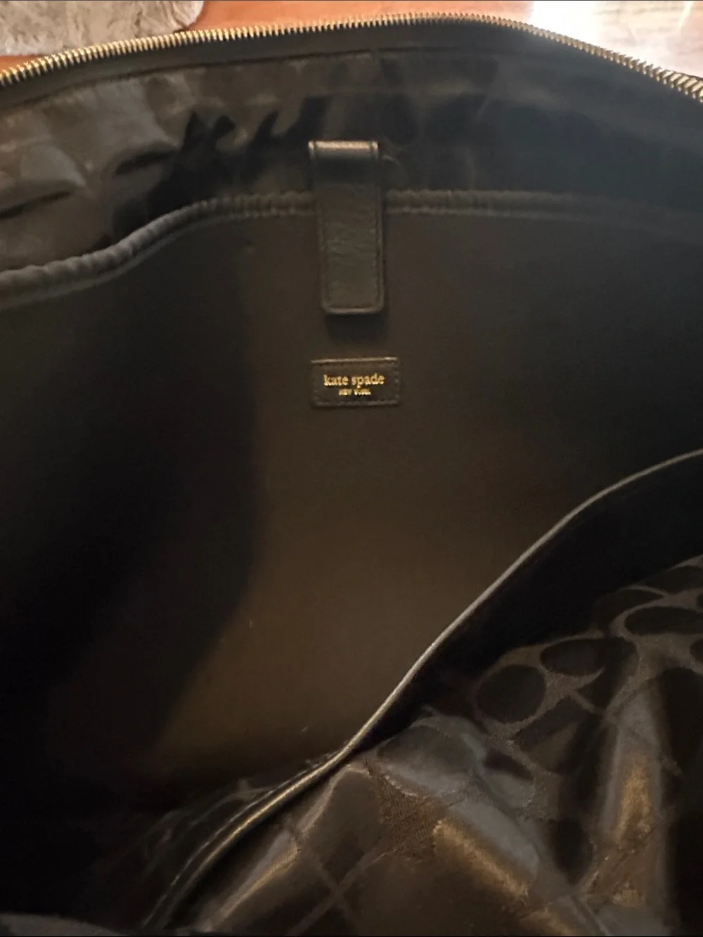 VINTAGE Kate Spade Black Nylon Convertible Shoulder & Tote Bag